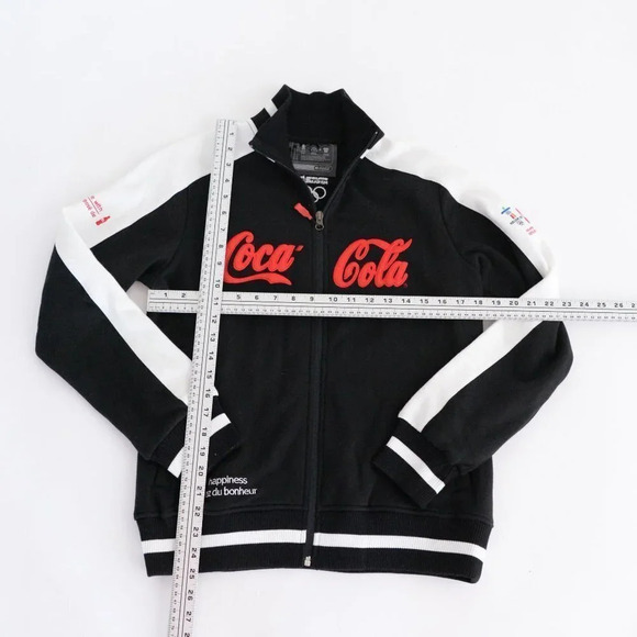 Coke Zero Black Zip Up Sweater Vancouver Olympics  2010 Size Medium - Picture 4 of 14